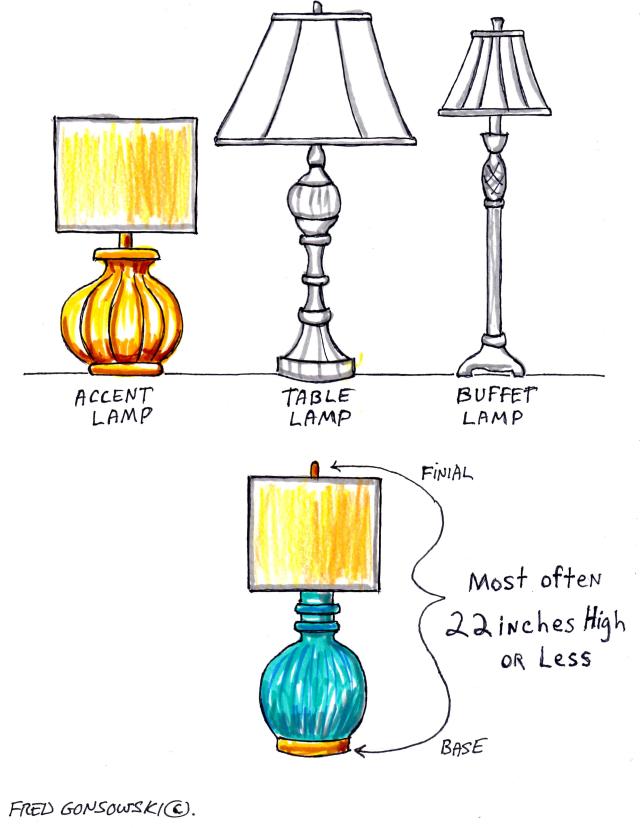 Accent Lamps, short in stature, but can emit a lot of light