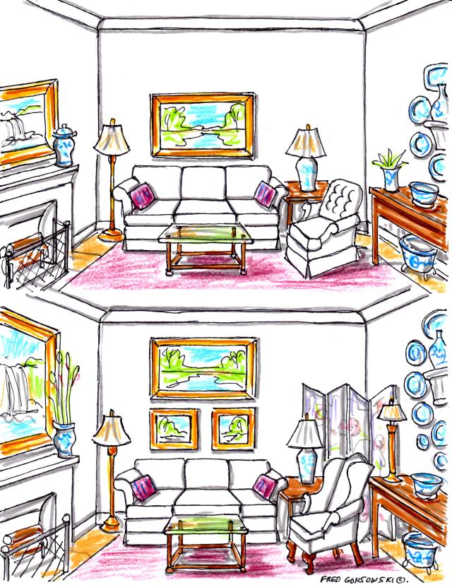 Decorating a Room with Vertical Tension in mind