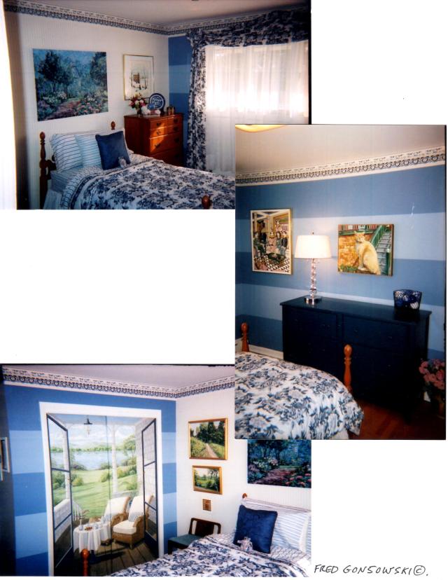 Striped walls go with every decorating style, no matter if you like Traditional, Transitional or Modern Furniture and Accessories.