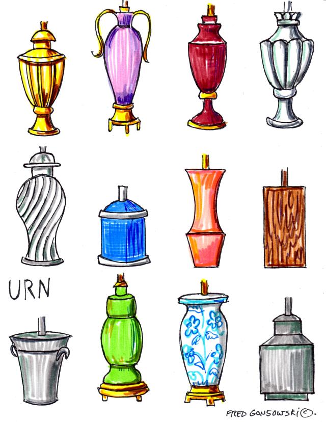 Urn styled Lamp Bases