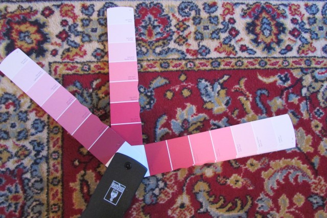 Looking at the Predominate color of the oriental rug.