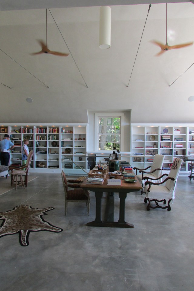 The main workroom of Bunny Williams's Studio. 