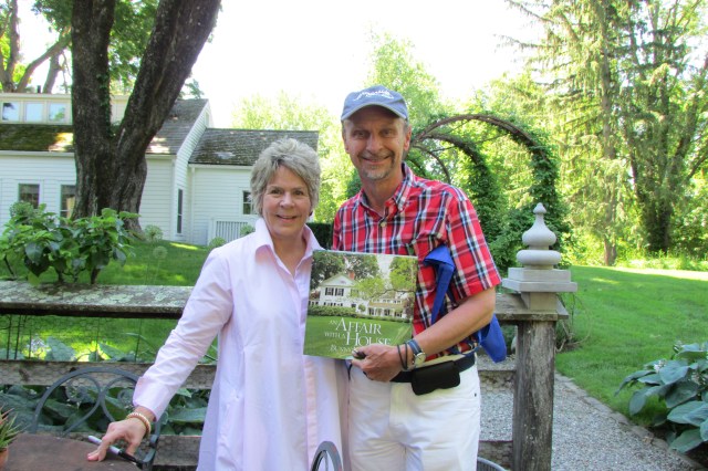 Bunny Williams, author of the iconic coffee table book " An Affair with a House" and me, on the day of the Garden Conservancy's Open Days 2016 tour.