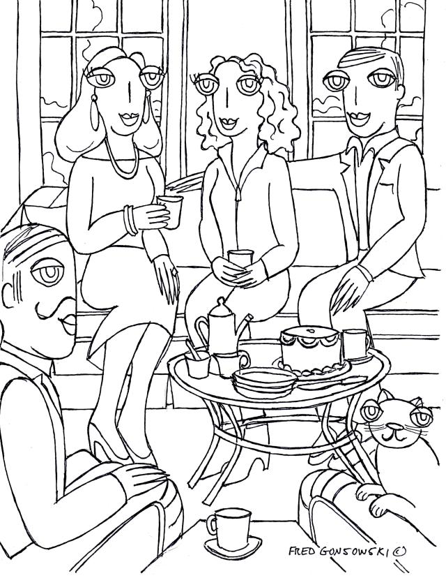 Dessert in the Living Room